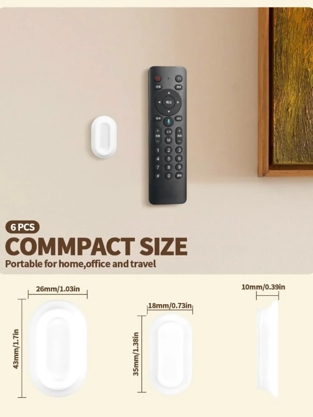 Silicone Magnetic Remote Holder – Wall-Mounted Organizer for TV, Fan & AC